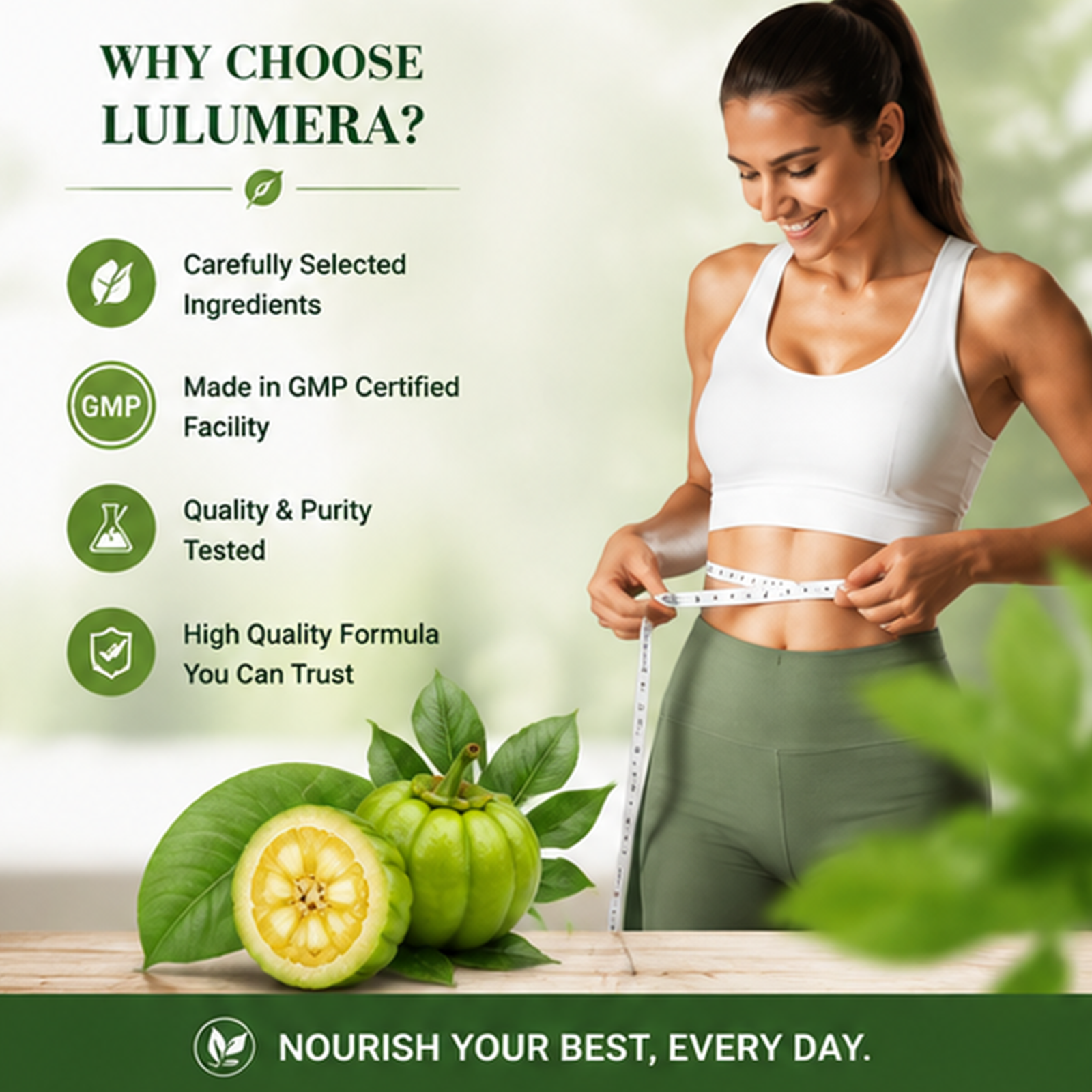 LULUMERA Garcinia Cambogia Supplement – Premium Garcinia Extract Capsules for Daily Wellness Support, Healthy Metabolism & Lifestyle Balance, 60 Capsules - Image 4